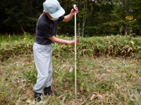 植樹場所の草刈り２